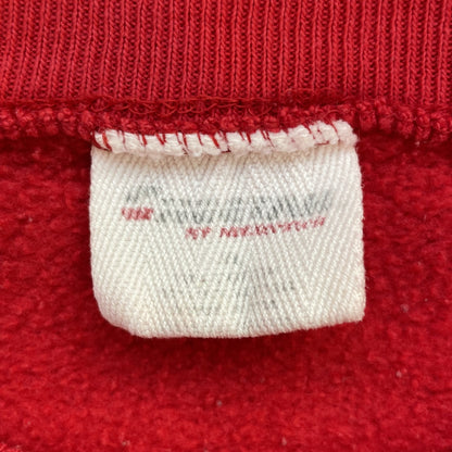 90s vintage 古着　ビンテージ　無地スウェット　クルーネック　Vネック　ワンカラー　ユルダボ　レッド
