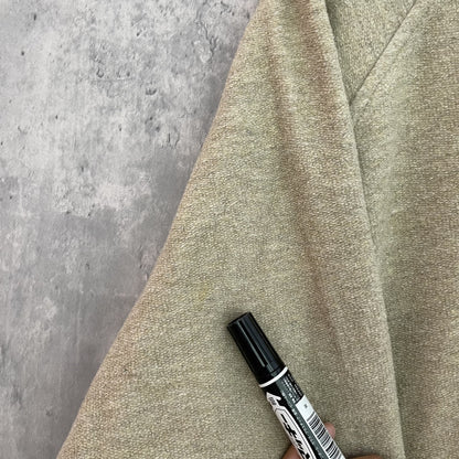 90s vintage 古着　ビンテージ　ストレートダウン　StraightDown スウェット　ハーフジップ　USA製　ワンポイント刺繍