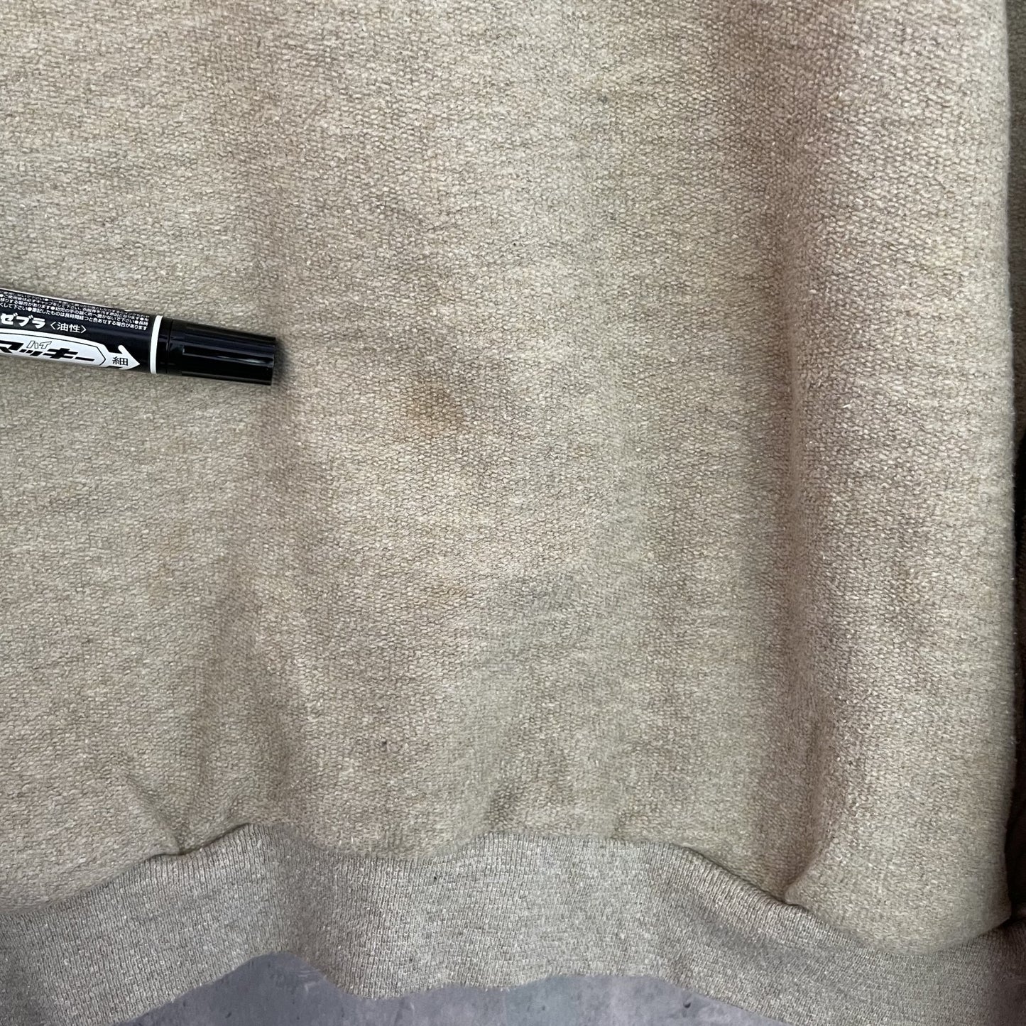 90s vintage 古着　ビンテージ　ストレートダウン　StraightDown スウェット　ハーフジップ　USA製　ワンポイント刺繍
