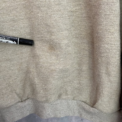 90s vintage 古着　ビンテージ　ストレートダウン　StraightDown スウェット　ハーフジップ　USA製　ワンポイント刺繍