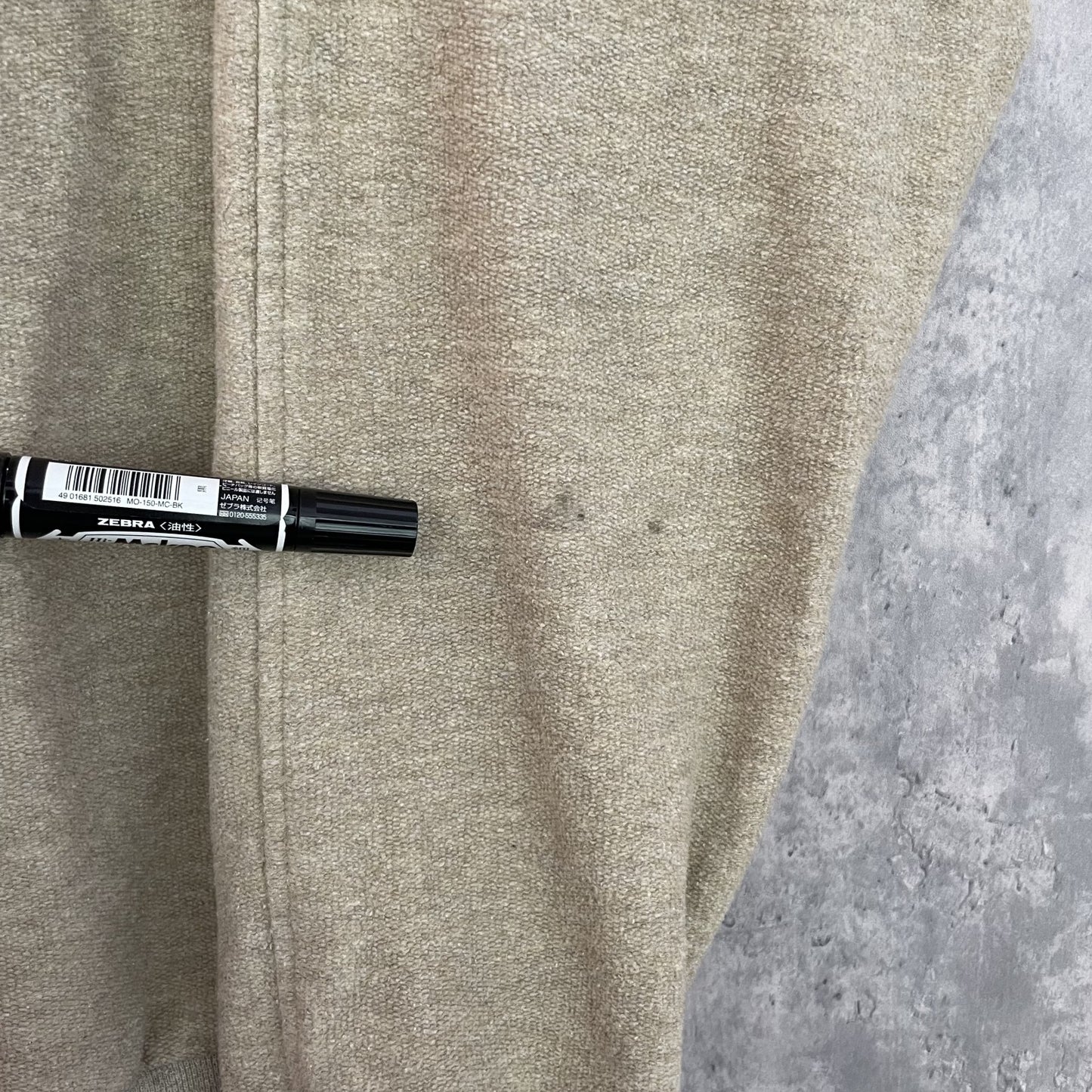 90s vintage 古着　ビンテージ　ストレートダウン　StraightDown スウェット　ハーフジップ　USA製　ワンポイント刺繍