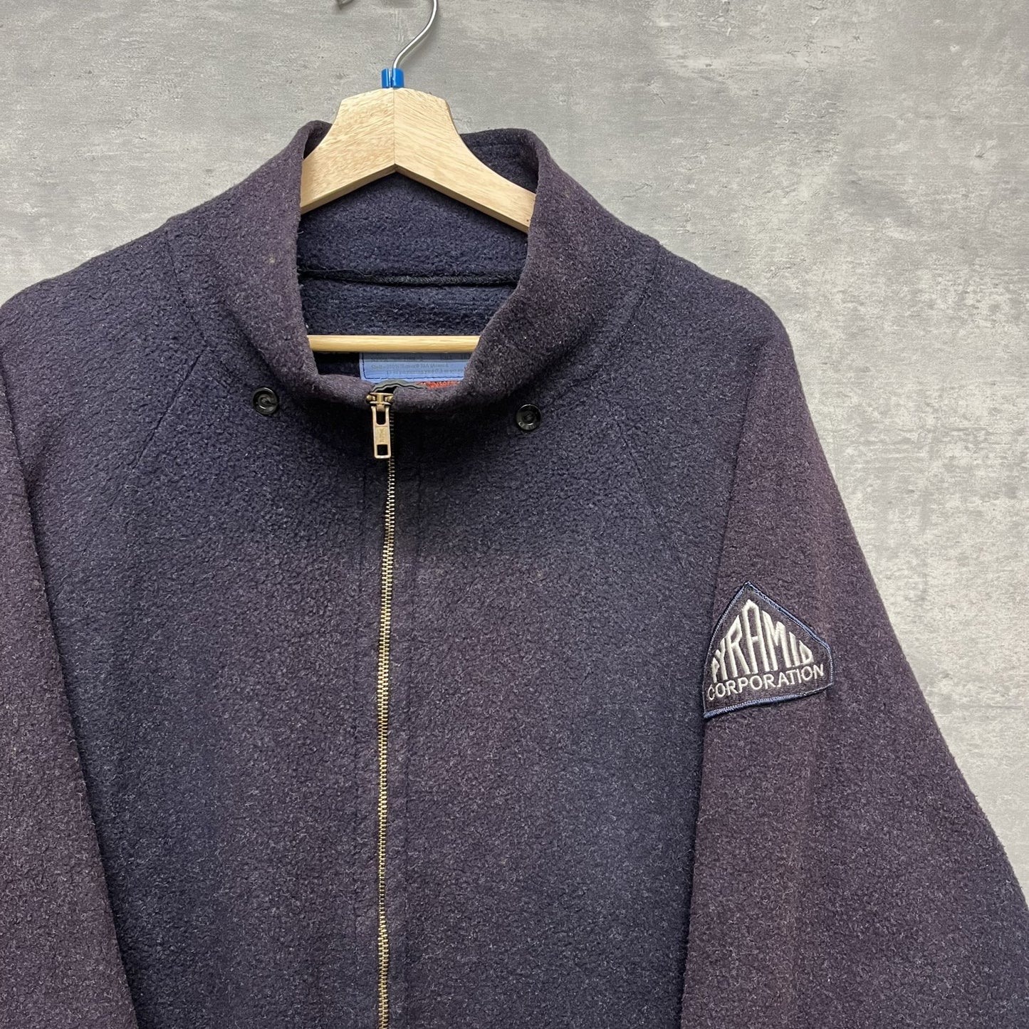 00s vintage 古着　ビンテージ　ACTIONWEST フリースジャケット　フルジップ　ワッペン付　シンプル　メンズ