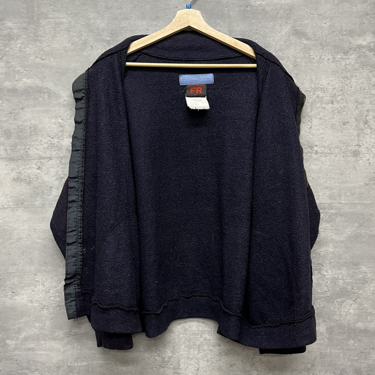 00s vintage 古着　ビンテージ　ACTIONWEST フリースジャケット　フルジップ　ワッペン付　シンプル　メンズ
