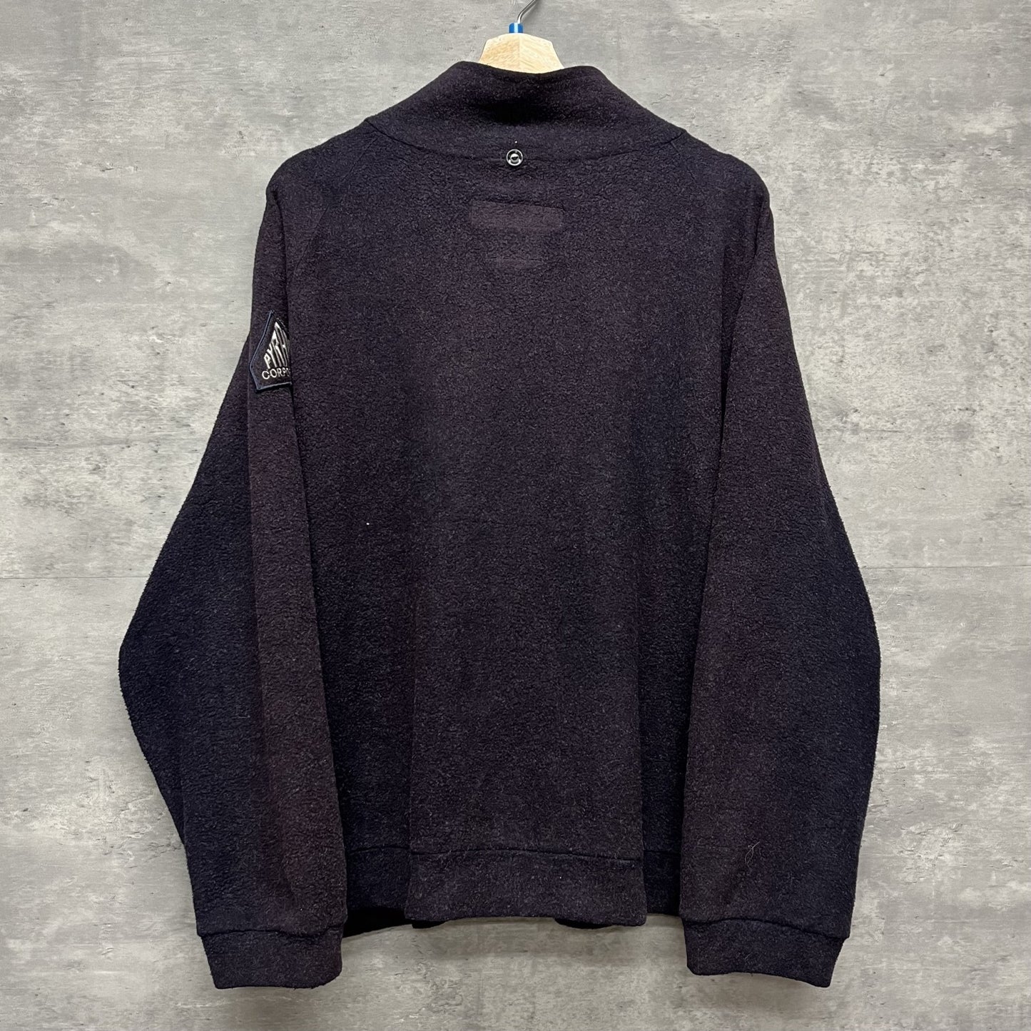 00s vintage 古着　ビンテージ　ACTIONWEST フリースジャケット　フルジップ　ワッペン付　シンプル　メンズ