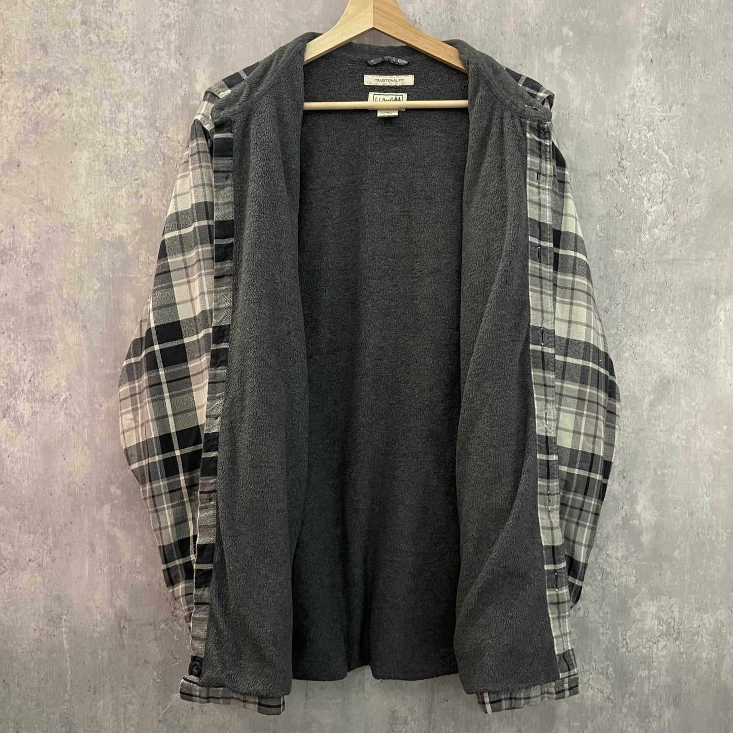 00s vintage 古着　ビンテージ　エルエルビーン　L.L.Bean 長袖シャツ　アメカジ　裏地フリース　チェック柄　ストリート　オーバーサイズ
