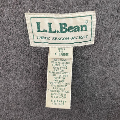90s vintage 古着　ビンテージ　エルエルビーン　L.L.Bean ロゴ刺繍　裏フリース　ウォームアップ　カジュアル