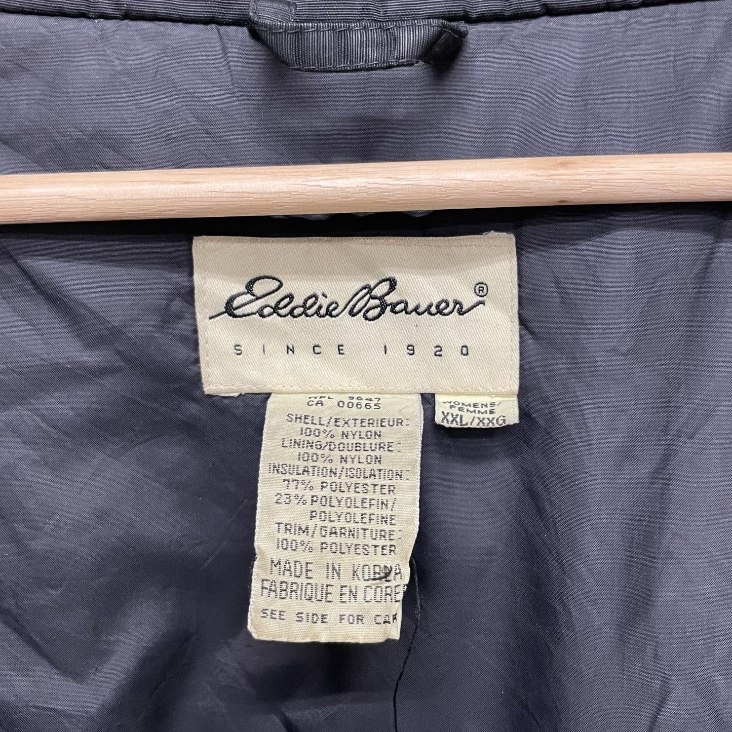 90s EddieBauer エディーバウアー ストーム ダウンジャケット ナイロンジャケット vintage XXLサイズ 古着 ビンテージ