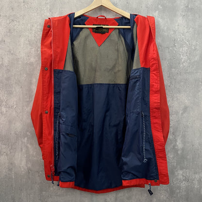80s 90s vintage 古着　ビンテージ　エディバウアー　EddieBauer ナイロンジャケット　アウトドア　カジュアル　ドローコード