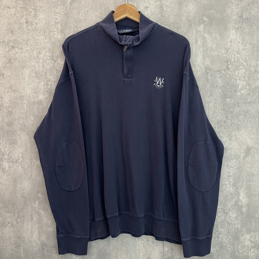 90s POLOGOLF ポロゴルフ ハーフジップ スウェットシャツ XLサイズ ラルフローレン RalphLauren 古着 vintage ビンテージ