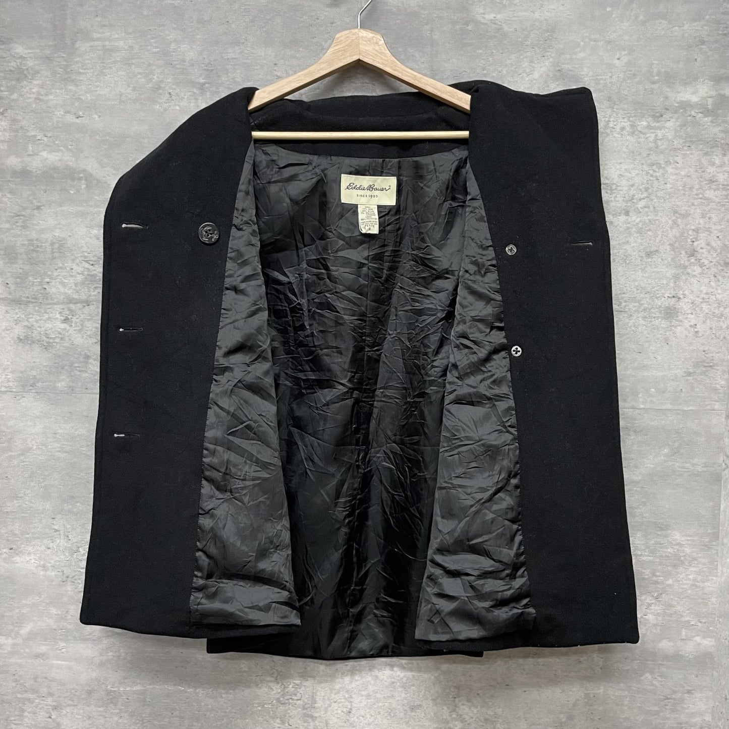 90s vintage 古着　ビンテージ　エディバウアー　EddieBauer Pコート　ウール　アウトドア