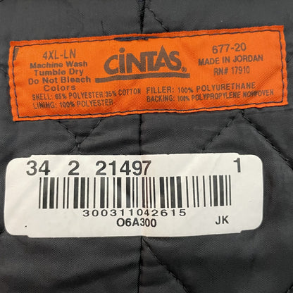 90s vintage 古着　ビンテージ　CINTAS ワークジャケット　ブルゾンタイプ　アメカジ　オーバーサイズ　フルジップ