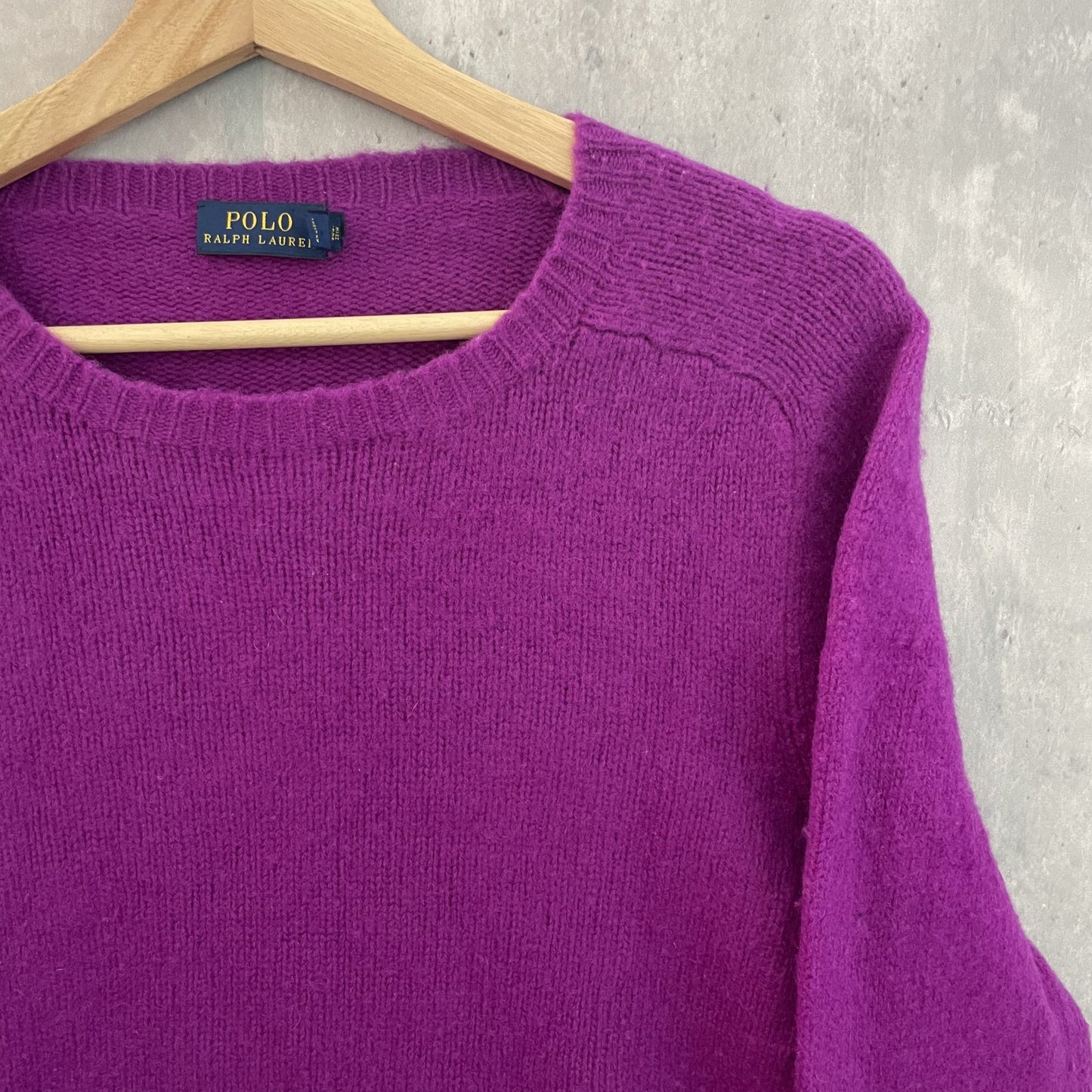 00s vintage 古着　ビンテージ　ラルフローレン　RalphLauren　ニット　セーター　パープル