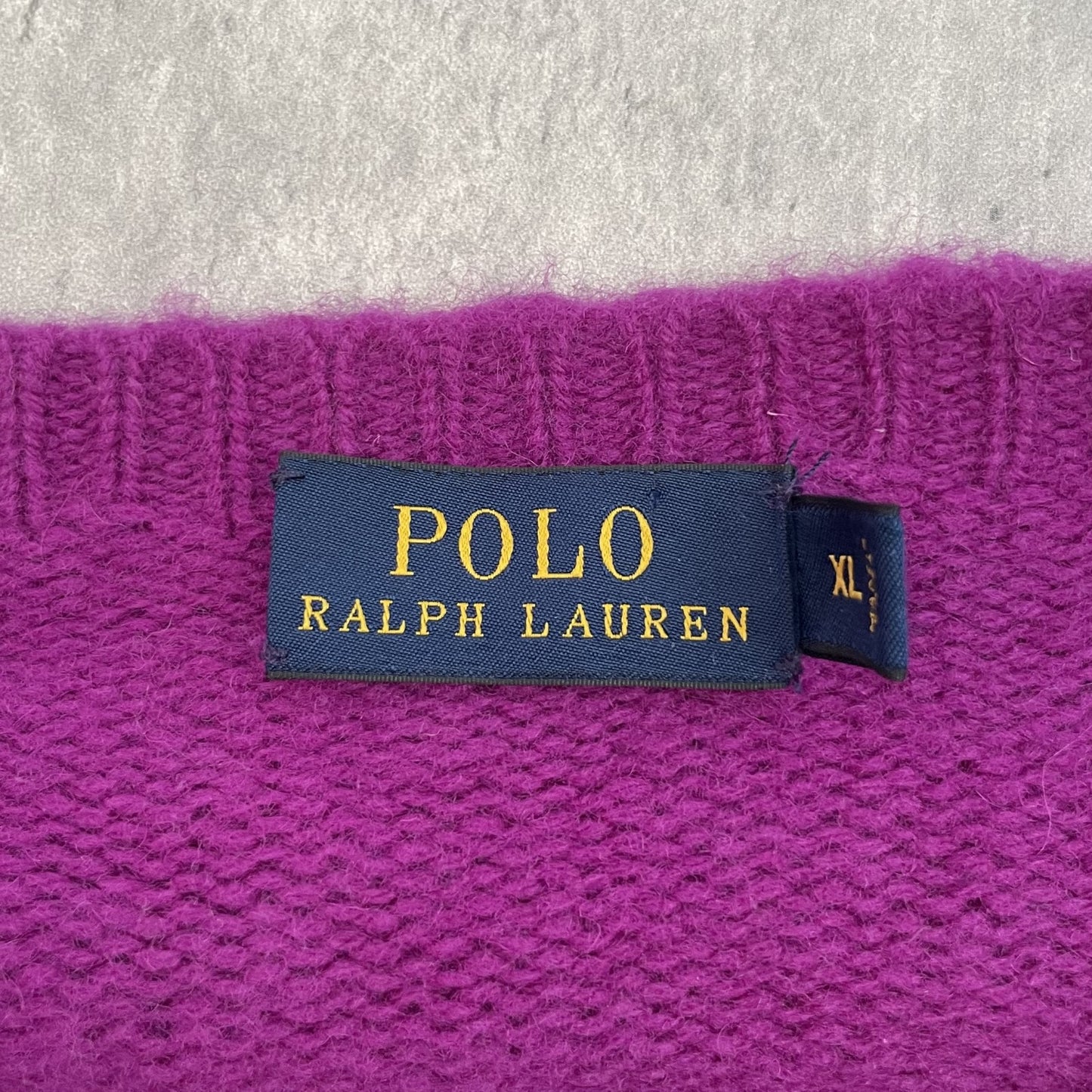 00s vintage 古着　ビンテージ　ラルフローレン　RalphLauren　ニット　セーター　パープル