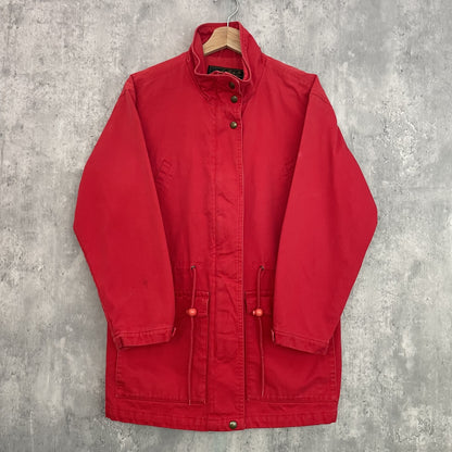 90s vintage 古着　ビンテージ　EddieBauer エディーバウアー　ストームコート　ドローコード　ジップアップ