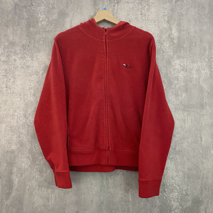 00s vintage　古着　ビンテージ　フィラ　FILA 　フリース　単色　フルジップ　フーディー
