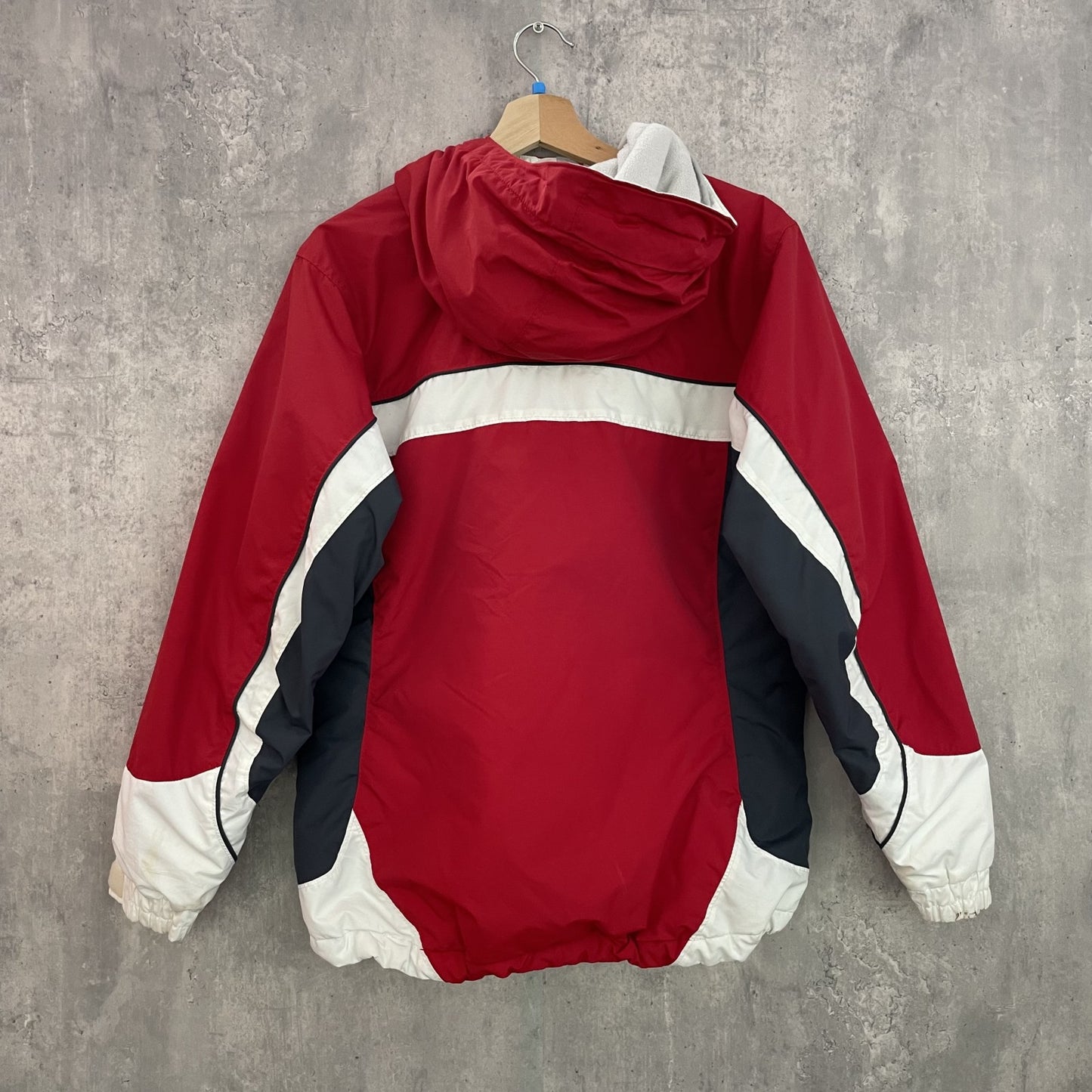 00s vintage 古着　ビンテージ　コロンビア　Columbia 　アウトドア　マウンテンパーカー　テック　ドローコード　レッド