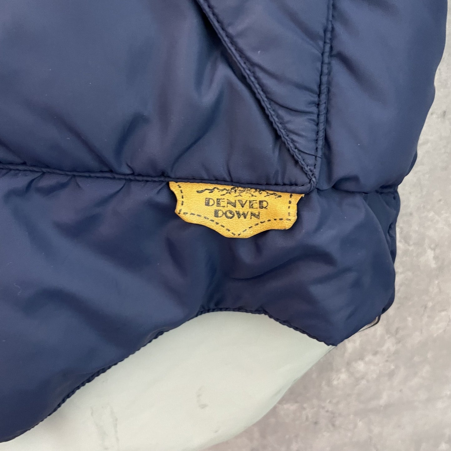 90s vintage 古着　USA製　ビンテージ　ダウンジャケット　アウトドア　ツートン　DENVER DOWN 袖取り外し