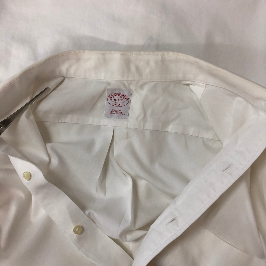 Brooks Brothers ブルックスブラザーズ 長袖シャツ カッターシャツ ホワイト