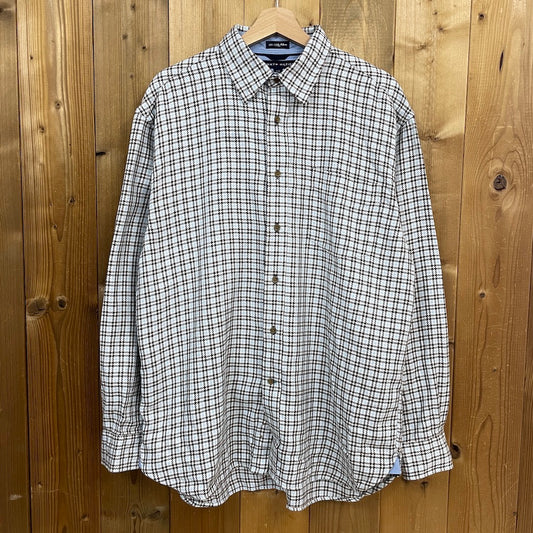 TOMMY HILFIGER トミーヒルフィガー 長袖シャツ チェック柄 ベージュ、ブラウン、グレー