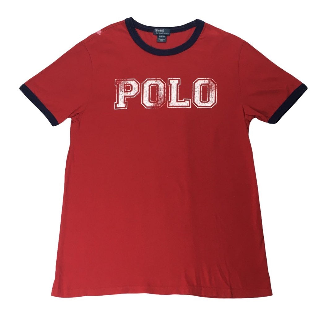 Polo by Ralph Lauren ポロバイラルフローレン リンガーTシャツ 半袖 カットソー プリントTシャツ