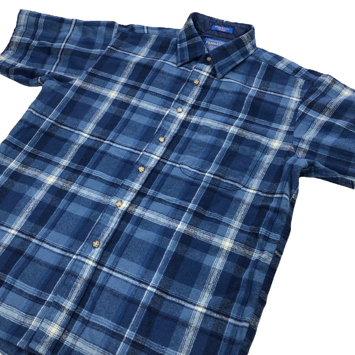 USA製 PENDLETON ペンドルトン ネルシャツ 半袖シャツ チェック