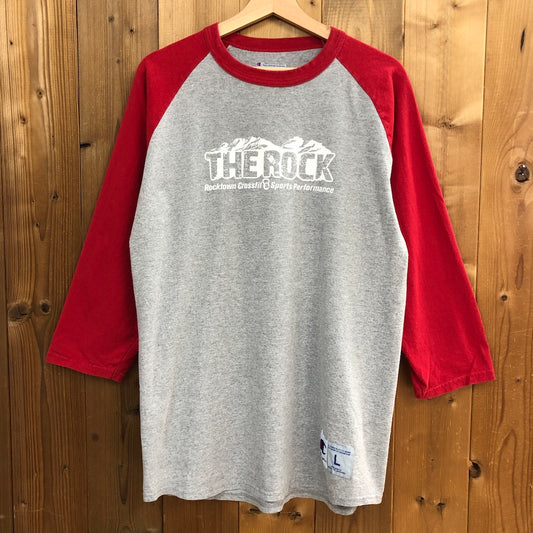 Champion チャンピオン ラグランTシャツ プリント THE ROCK ザロック