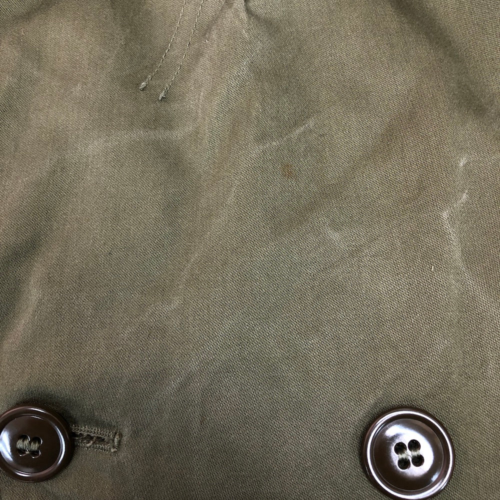 50s vintage U.S.ARMY 米軍 トレンチコート M-R Medium-Regular 1952年製 オーバーコート ウールライナー付き ミリタリージャケット