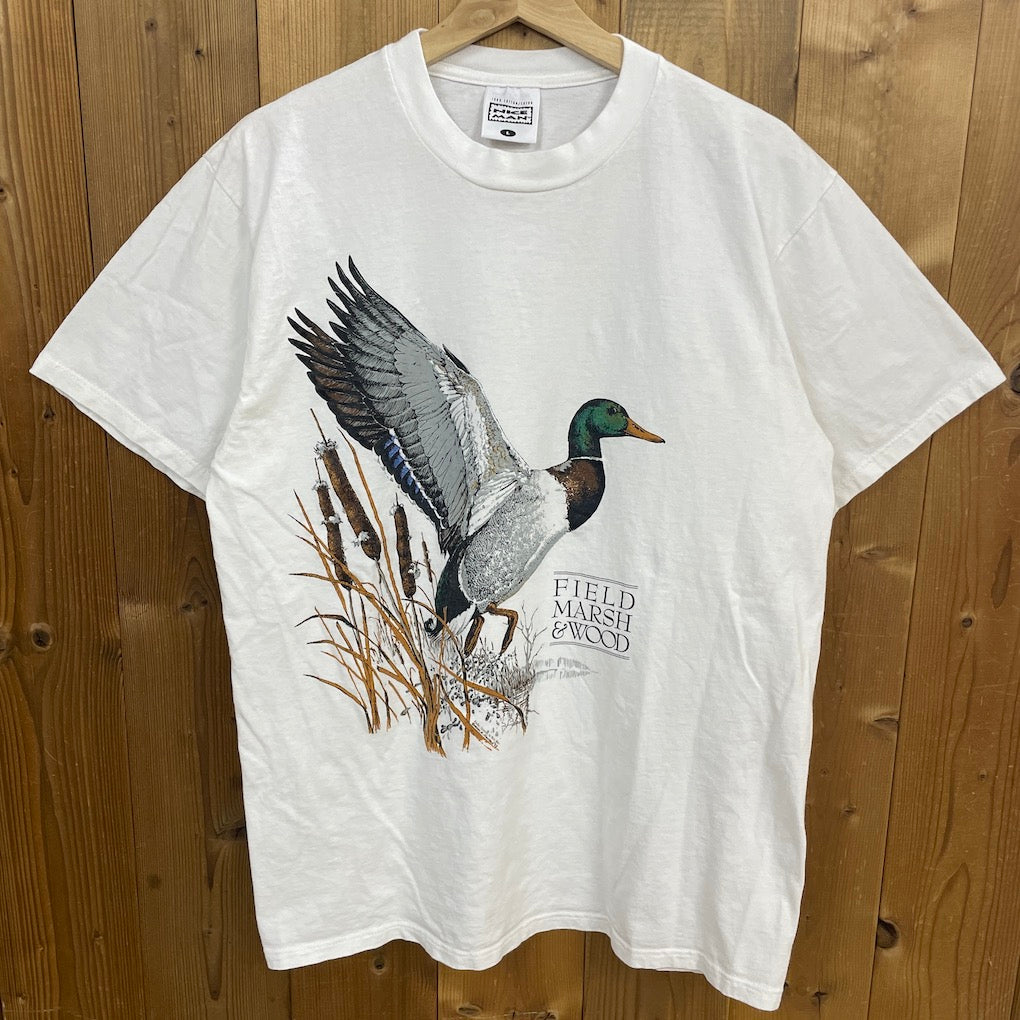 USA製 NICE MAN ナイスマン FIELD MARSH ＆ WOOD マガモ  アニマルTシャツ 半袖 カットソー