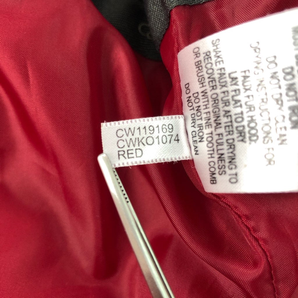 Calvin Klein カルバンクライン 中綿ナイロンジャケット アクリルファー フルジップ ジップアップ フーディ