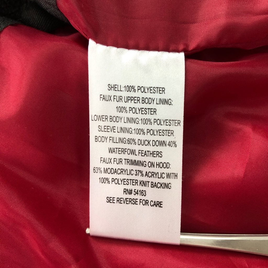 Calvin Klein カルバンクライン 中綿ナイロンジャケット アクリルファー フルジップ ジップアップ フーディ