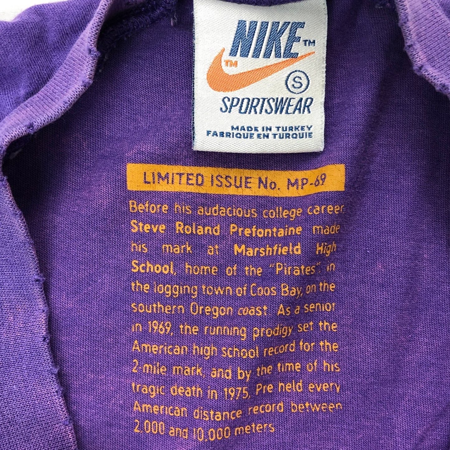 00s NIKE ホワイトレーベル ナイキ プリントTシャツ  筆記体ロゴ 半袖 カットソー