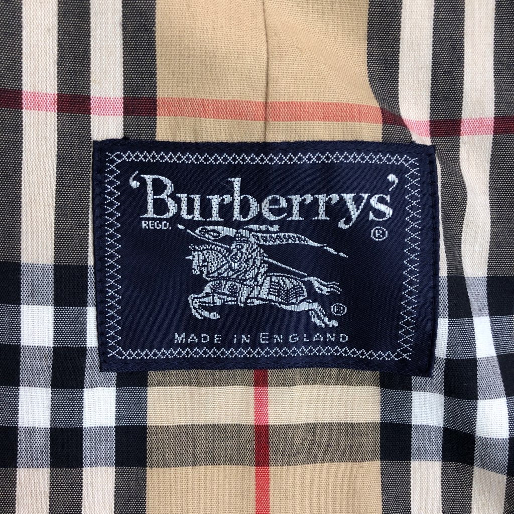 90s イングランド製 英国製 Burberry バーバリー ステンカラーコート ノバチェック