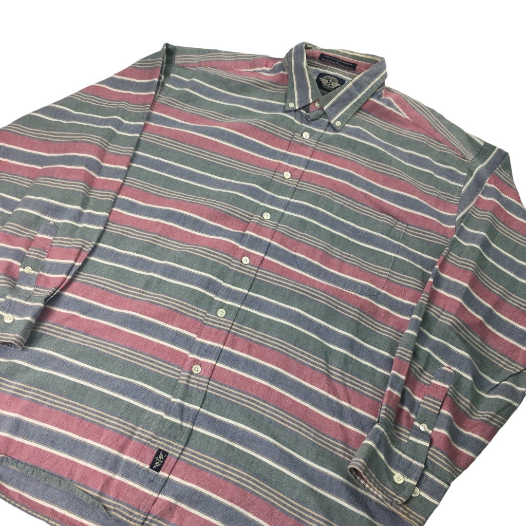 LEVI'S DOCKERS リーバイスドッカーズ 長袖シャツ BDシャツ ボタンダウン ボーダー