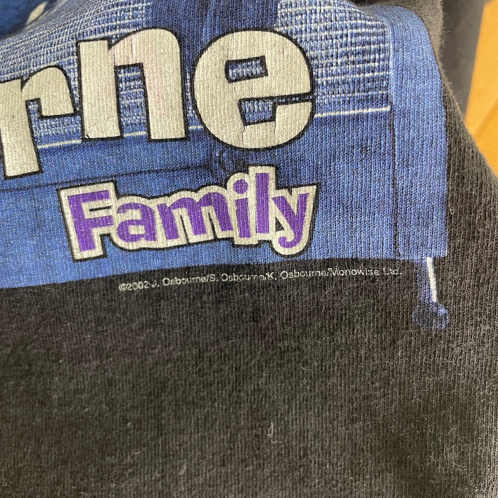 2002年製 All Sports THE Osbourne Family オズボーンファミリー MTV プリント Tシャツ 半袖 カットソー