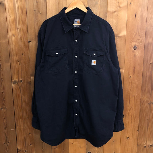 Carhartt カーハート 長袖シャツ スナップボタン ネイビー