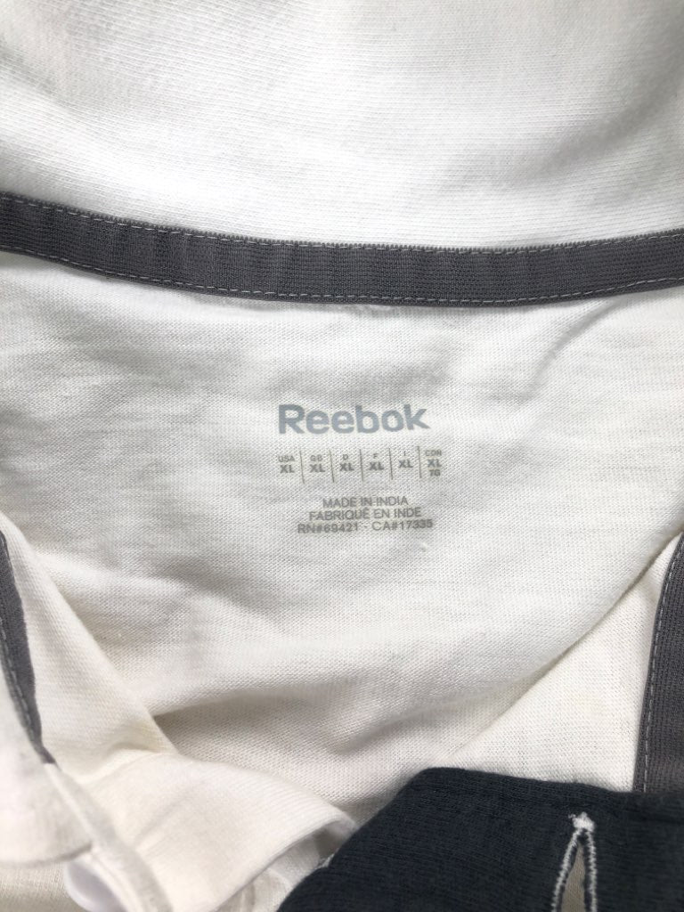 Reebok リーボック ポロシャツ 半袖 ボーダー