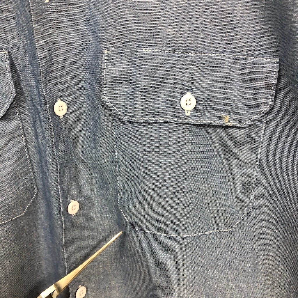 Dickies ディッキーズ 長袖シャツ ワークシャツ ブルー