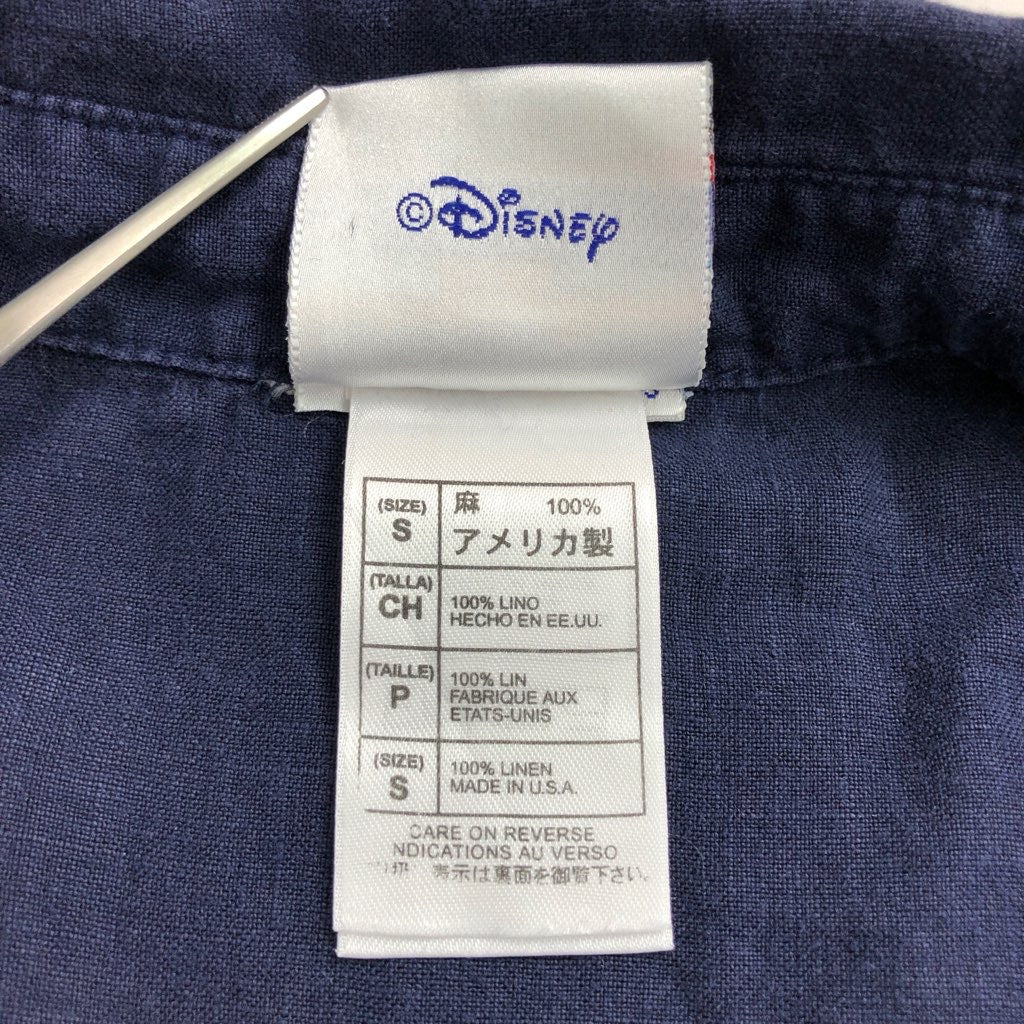 USA製 DISNEY CRUISE LINE ディズニー クルーズライン 半袖 シャツ ワンポイント 刺繍
