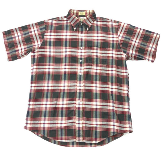 USA製 L.L.Bean エルエルビーン 半袖 シャツ チェック ボタンダウン B.Dシャツ