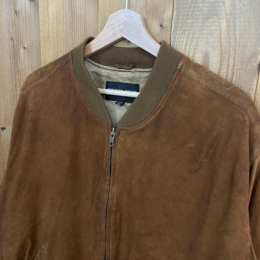 GOLDEN BEAR ゴールデンベアー オールレザー スタジャン ヌバック ジャケット レザージャケット ジップアップ