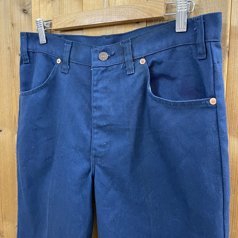 70s vintage USA製 Levi's リーバイス 916 HUSKY 紺タグ ロングパンツ 42TALON ブーツカット W33