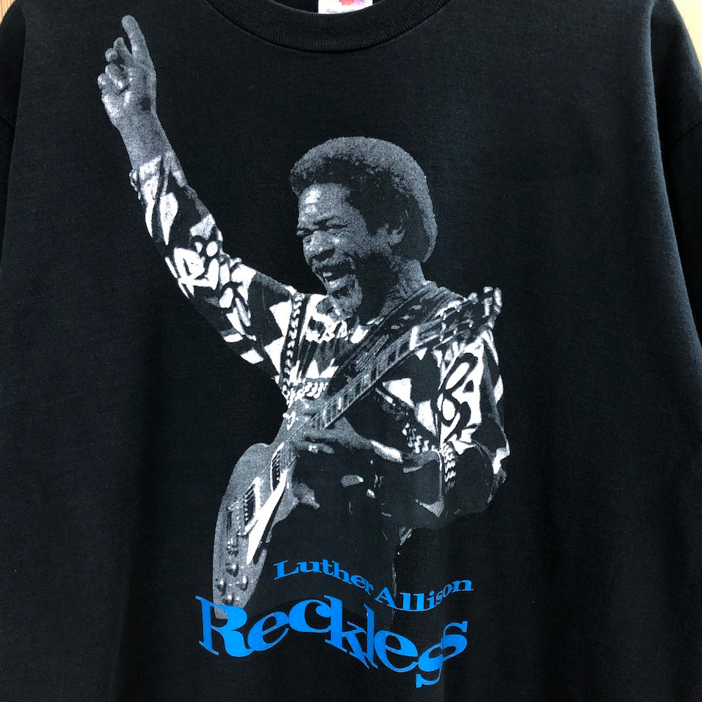 FRUIT OF THE LOOM フルーツオブザルーム Luther Allison ルーサーアリスン プリントTシャツ 半袖 カットソー ツアーT