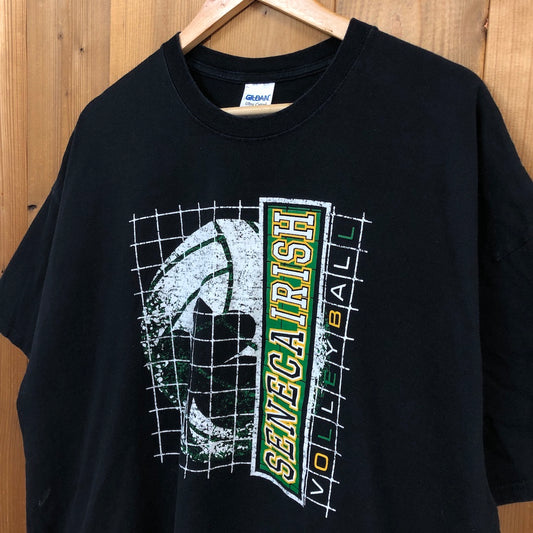 GILDAN ギルダン Tシャツ 半袖 カットソー ビッグプリント ブラック