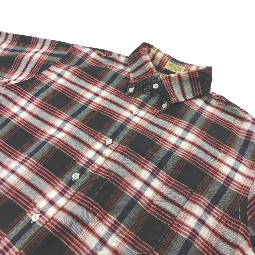 USA製 L.L.Bean エルエルビーン 半袖 シャツ チェック ボタンダウン B.Dシャツ