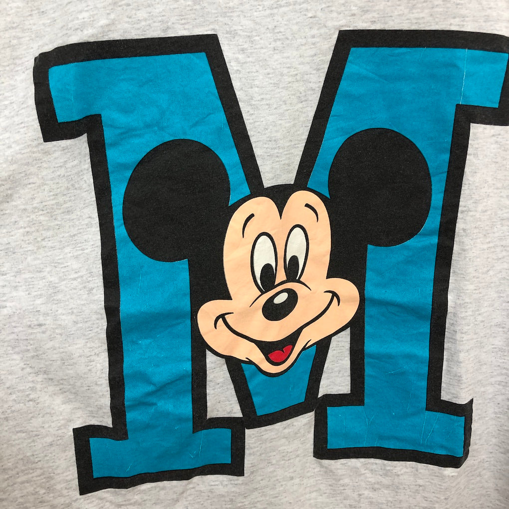 90s vintage USA製 Disney DESIGNS Mickey ディズニー ミッキー プリントTシャツ キャラクター