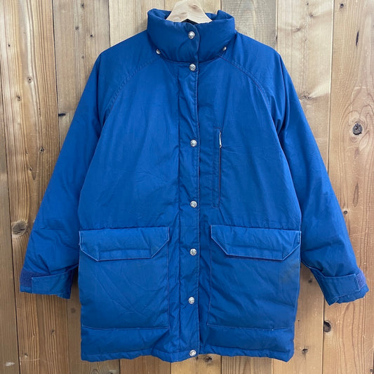 USA製 80s vintage THE NORTH FACE ザノースフェイス 茶タグ ダウンジャケット フルジップ ジップアップ