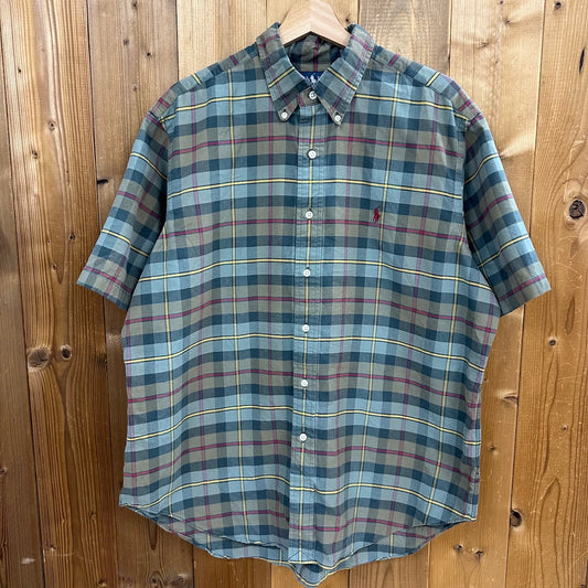 RALPH LAUREN CLASSIC FIT 半袖シャツ BDシャツ ボタンダウン チェックシャツ