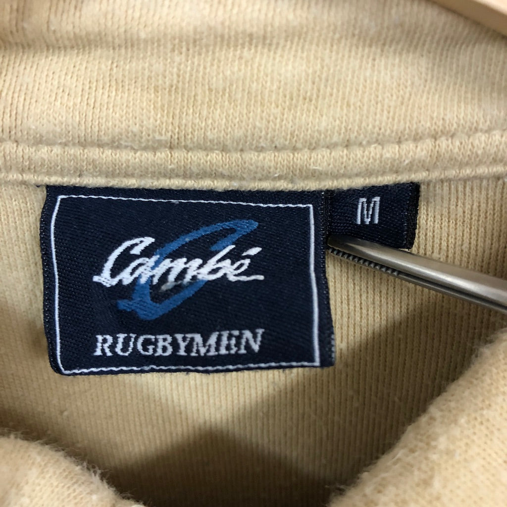 Combe RUGBYMEN ラガーシャツ 長袖 ポロシャツ ベージュ、ネイビー