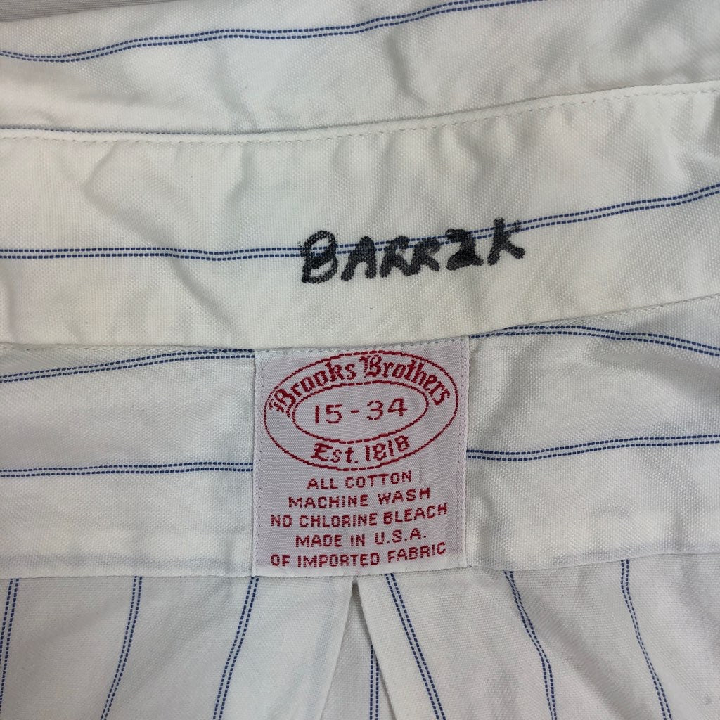USA製 90s Brooks Brothers ブルックスブラザーズ BDシャツ ボタン