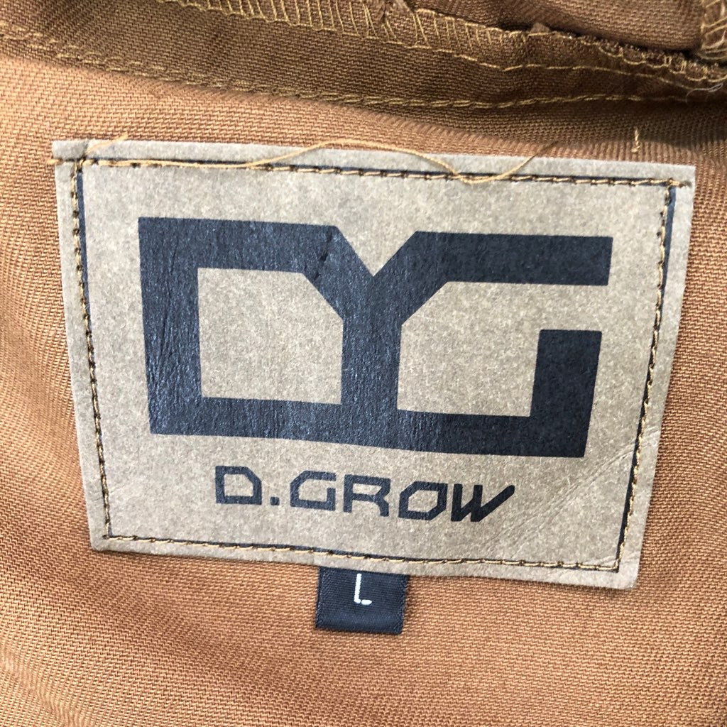 D.GROW ディーグロー プルオーバーパーカー ハーフジップ ジップアップ